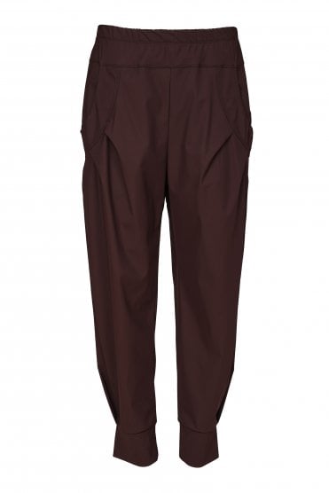 Travel Fabric Cuff Trouser Choko