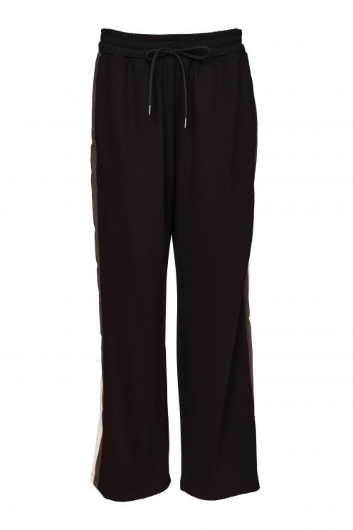 Trouser With Colour Panel At Side Seam Black/thyme