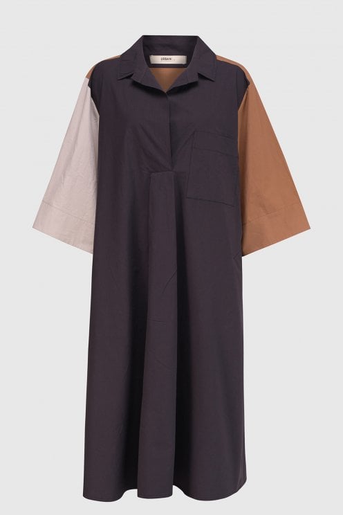 Urban Trapeze Midi Length Dress Multi 