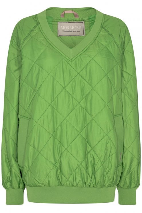 Vesper Quilted Sweatshirt Forest Green 