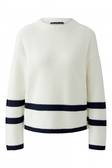 Viniah Chunky Knit Off White/blue