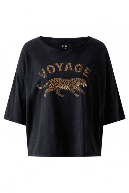 Voyage Organic Cotton Tee Washed Out Black