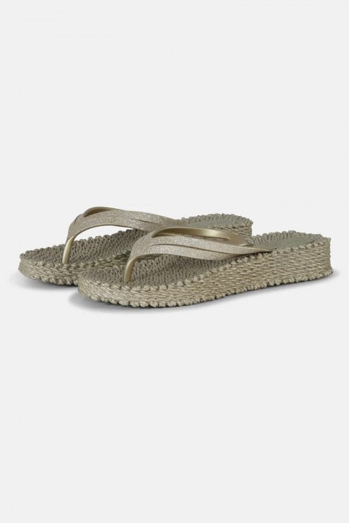 Wedge Flip Flop Platin
