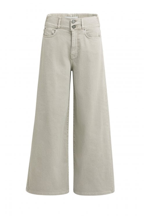Wide Leg Jeans Mid Grey Denim