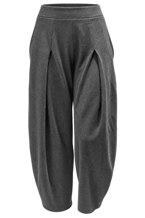Wide Leg Jersey Pants Grey