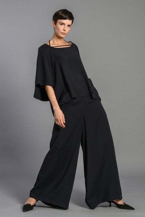 Wide Leg Pants Black