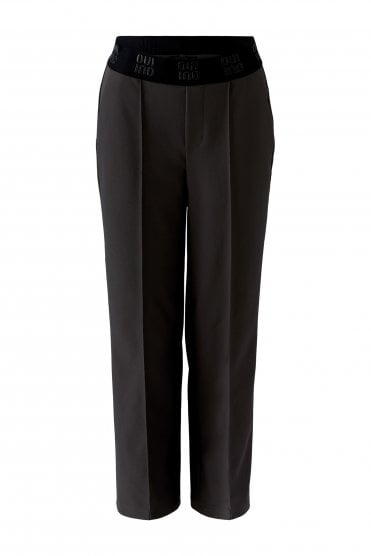 Wide Leg Pull On Pants Espresso
