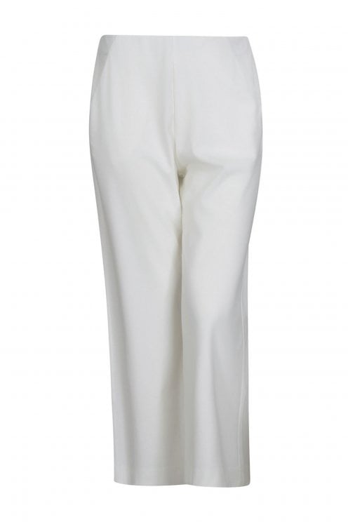 Wide Leg Trouser With Side Pocket Cream