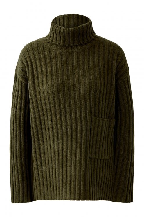 Wool Mix Pullover With Side Slit Detail