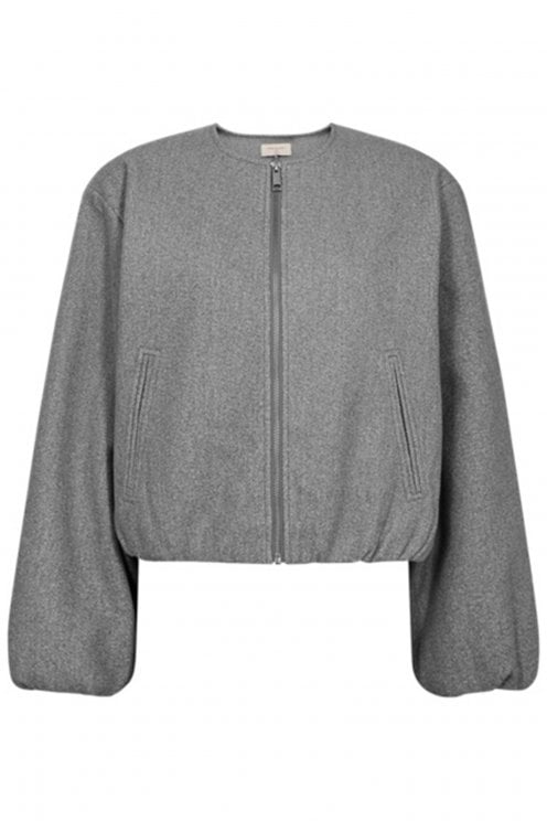 Yanna Balloon Jacket Med Grey Mel